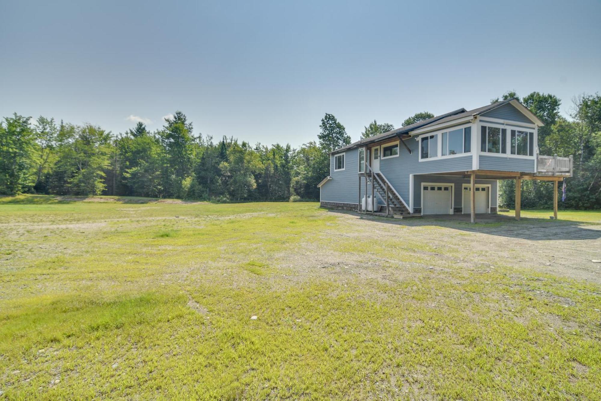 Mountain-View Maine Cabin Ski, Hike And Bike! New Portland Exterior foto